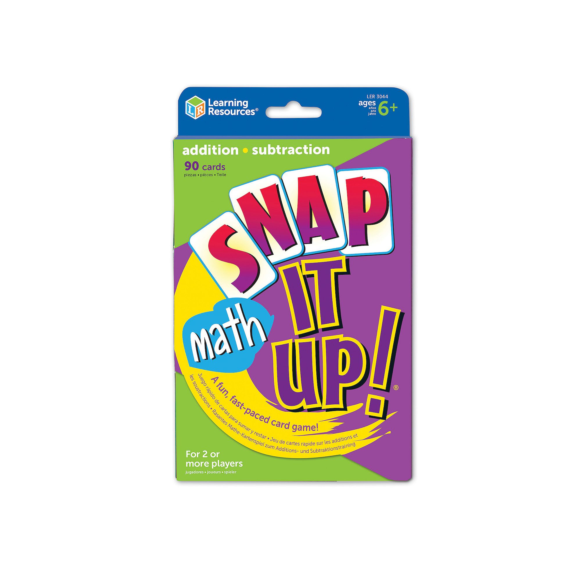 Snap It Up! Addition & Subtraction Card Game by Learning Resources, Multico