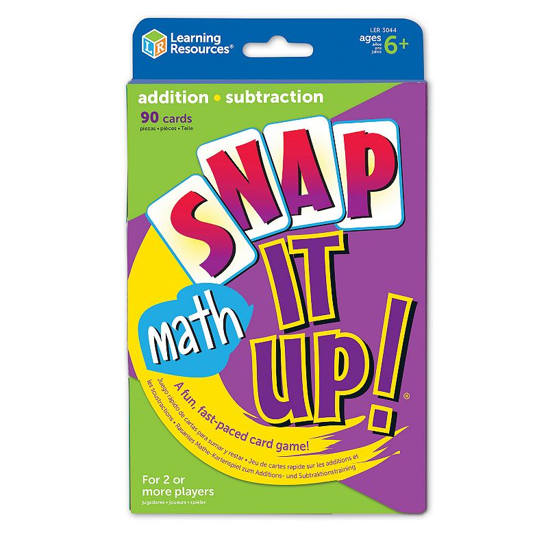 Snap It Up! Addition & Subtraction Card Game by Learning Resources, Multico