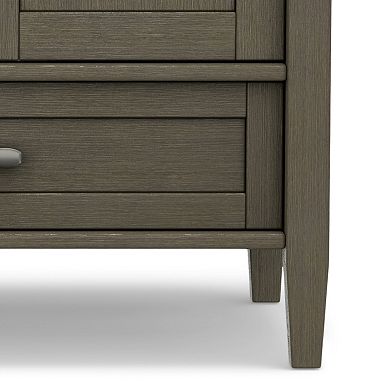 Simpli Home Warm Shaker Rustic TV Media Stand
