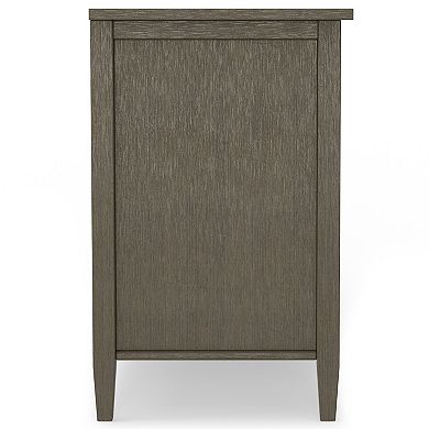Simpli Home Warm Shaker Rustic TV Media Stand