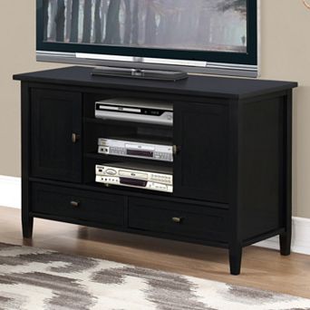 Simpli Home Warm Shaker Rustic TV Media Stand