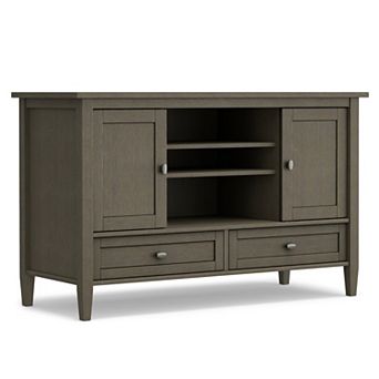 Simpli Home Warm Shaker Rustic TV Media Stand