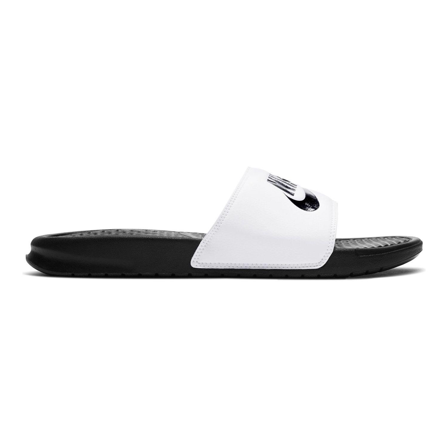 nike slippers white