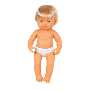 Miniland Educational 15-in. Blonde Hair & Blue-Eyed Boy Doll
