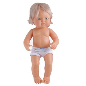 Miniland Educational Blonde Hair Blue Eyed Girl Baby Doll