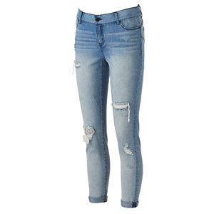 Women's Juicy Couture Ripped Glitter Skinny Jeans