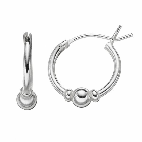 ChicSilver Women's Sterling Silver Hoop Earrings