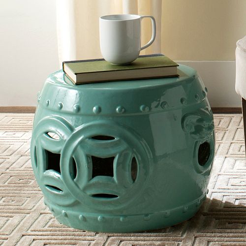Safavieh Mei Double Coin Garden Stool
