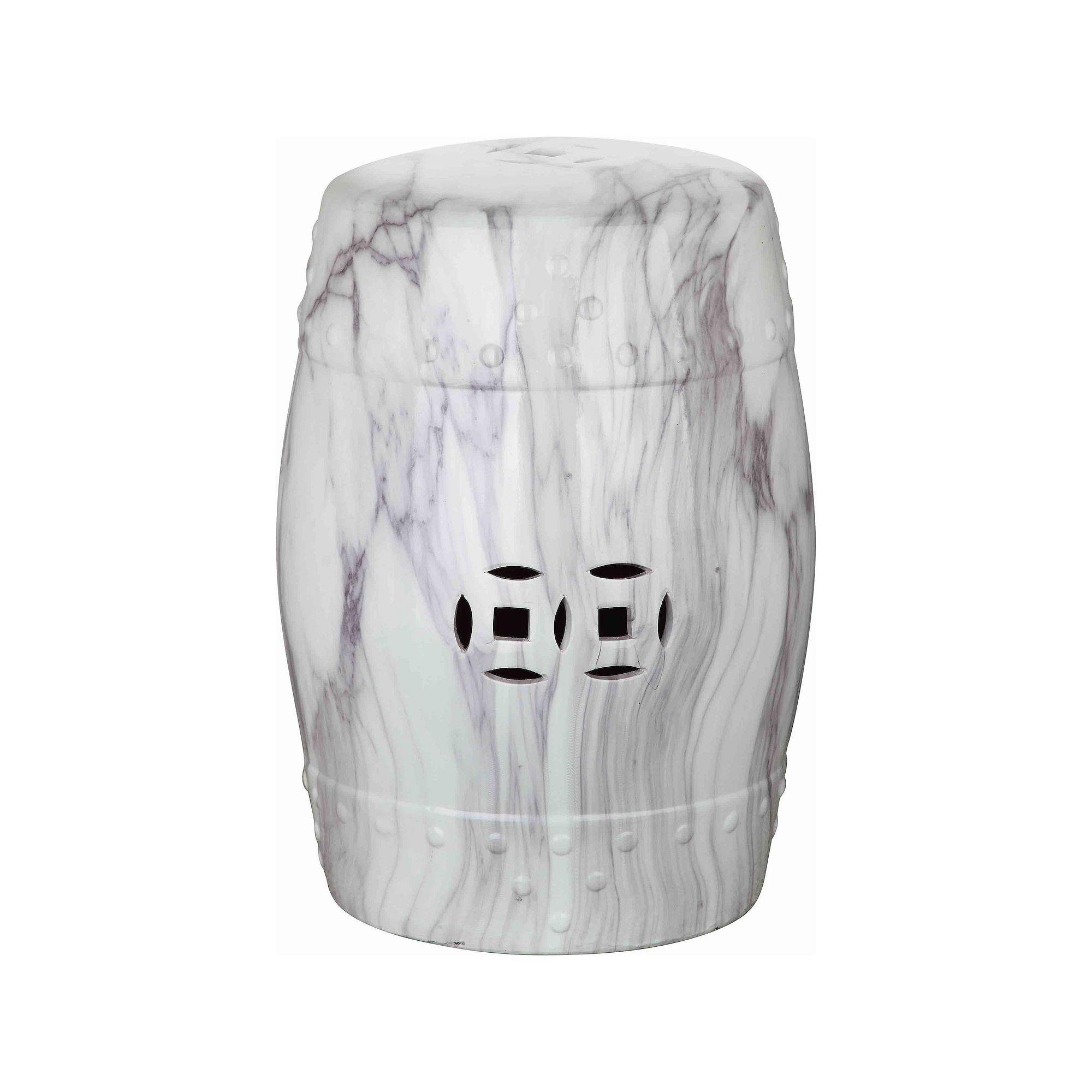 Safavieh Jade Swirl Garden Stool, White