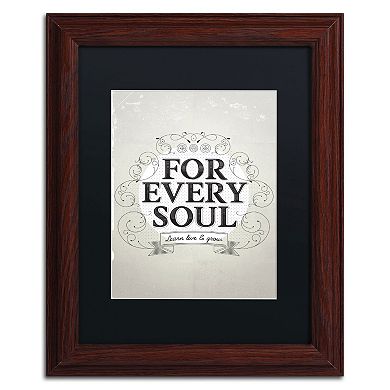 Trademark Fine Art "Every Soul" Framed Wall Art