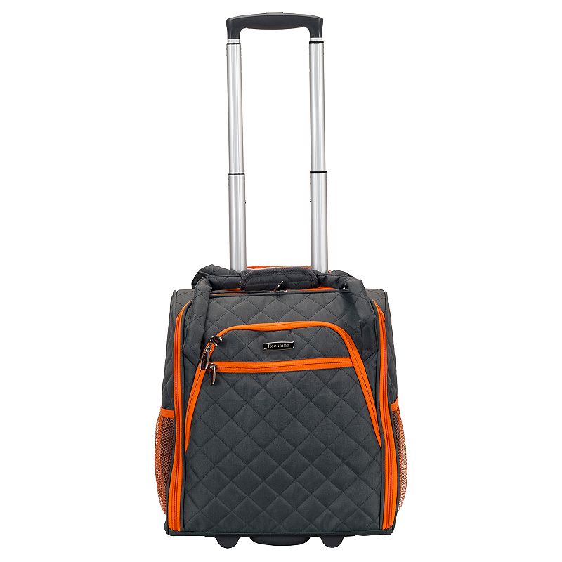 Rockland Melrose Wheeled Underseater Carry-On Luggage, Grey