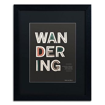 Trademark Fine Art The Unexpected Black Framed Wall Art
