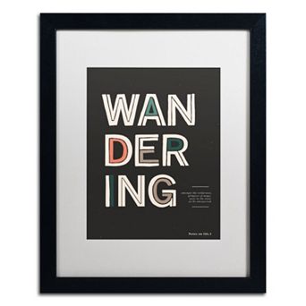 Trademark Fine Art The Unexpected Black Framed Wall Art