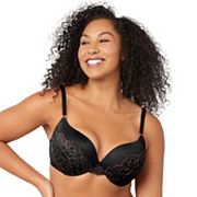 Maidenform Live The Lift Size 38 D Black Pink Push Up Underwire Bra St:MD  9900