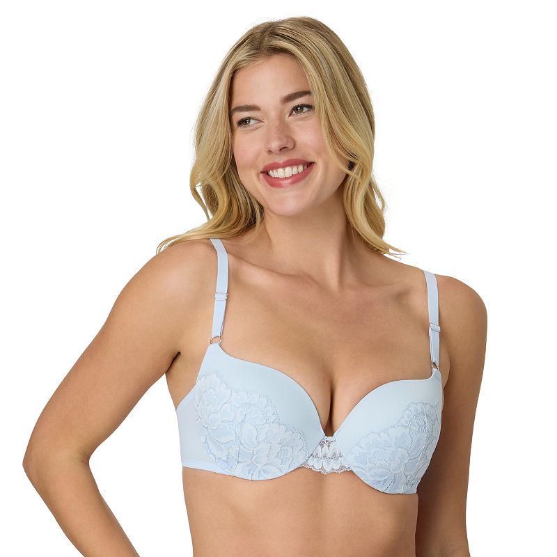 Maidenform® Love the Lift® Push Up & In Underwire Bra DM9900, Women's, Size: 36 D, Blue With Silver