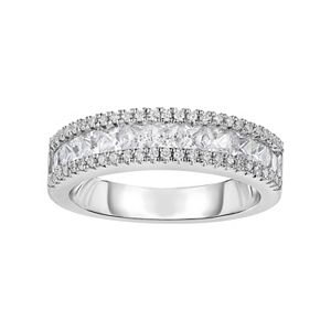 Sterling Silver Cubic Zirconia Wedding Ring