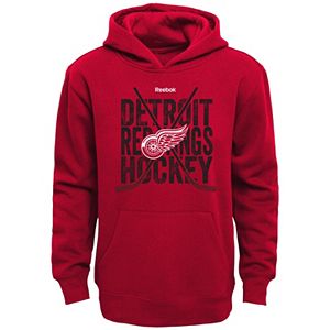 Boys 8-20 Reebok Detroit Red Wings Cross Stix Hoodie