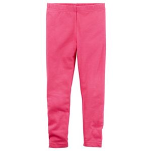 Toddler Girl Carter's Solid Pink Full-Length Leggings