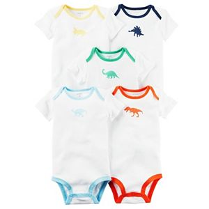 Baby Boy Carter's 5-pk. Dino Graphic Bodysuits