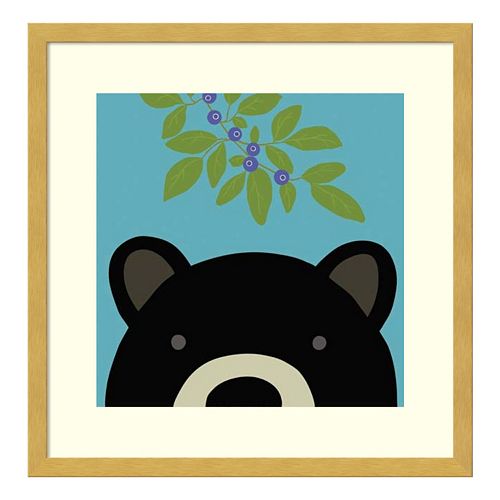 Peek-A-Boo Bear Framed Wall Art
