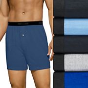 $56 Fruit Of The Loom Men'S 3-Pack Blue Assorted Woven Cotton Boxer Shorts M 