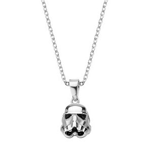 Star Wars Sterling Silver 3D Stormtrooper Pendant Necklace