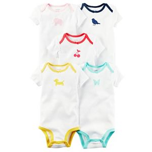 Baby Girl Carter's 5-pk. Graphic Bodysuits