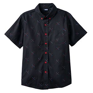 Boys 8-20 Star Wars Light Saber Button-Down Shirt