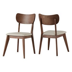 HomeVance Skagen Upholstered Dining Chair 2-piece Set