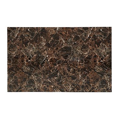 HomeVance Catania Dining Table & Faux-Leather Dining Chair 5-piece Set