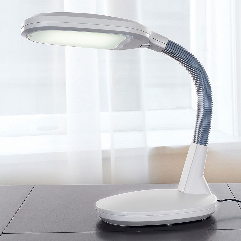 Portsmouth Home LED Sunlight Dimmer Desk Lamp, White