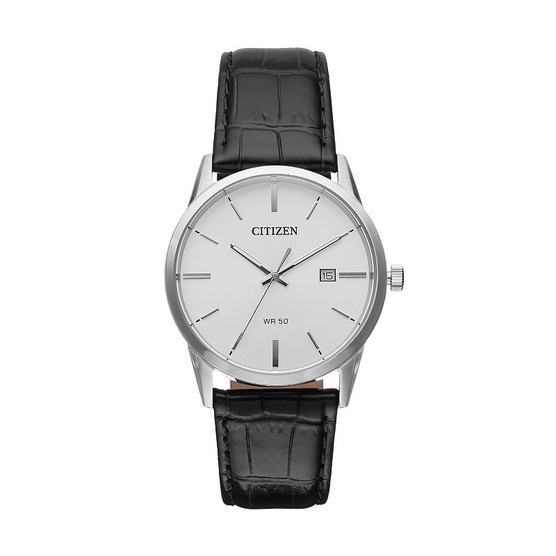 Citizen Men's Leather Watch - BI5000-01A, Black