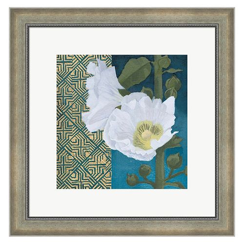 Metaverse Art Soft Evening III Indigo Framed Wall Art