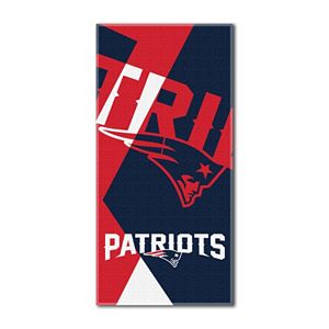 New England Patriots Puzzle Oversize Beach Towel by Northwest