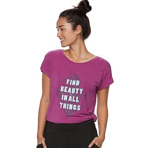 Women's Gaiam Intention Graphic-Print Yoga Tee