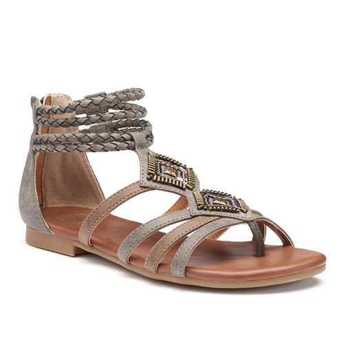 SO® Women's Strappy Ankle Cuff Sandals