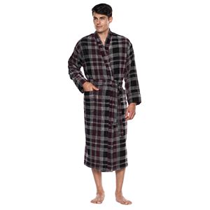 Men's Residence Fancy Terry Velour Robe