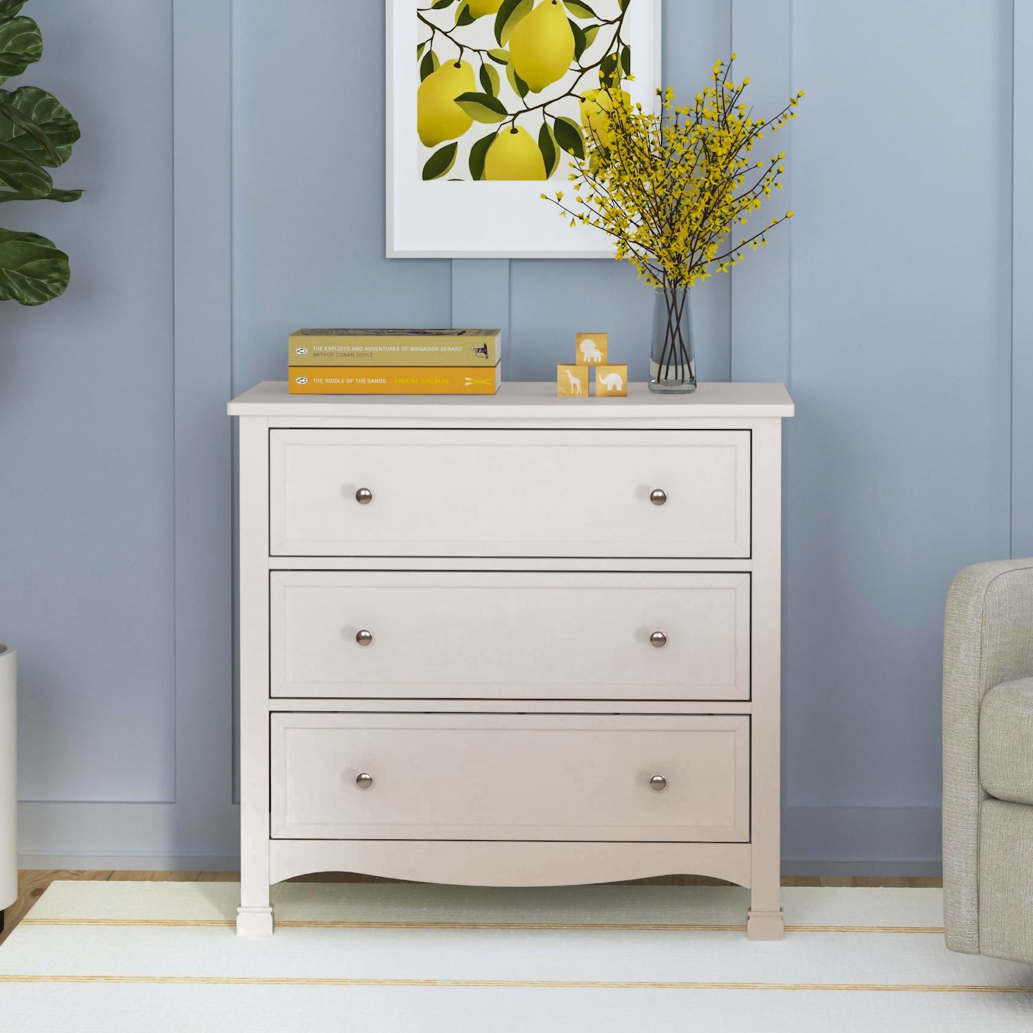 davinci kalani 3 drawer dresser grey daVinci Kalani 3-Drawer Dresser - Grey