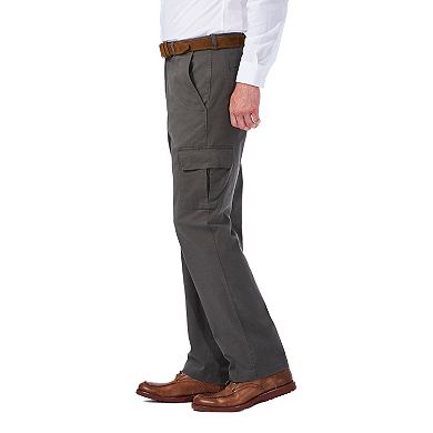 Big & Tall Haggar Flat-Front Stretch Comfort Cargo Expandable Waist Pants