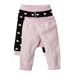 Baby Girl Cuddl Duds 2-pk. Heart Fleece Leggings