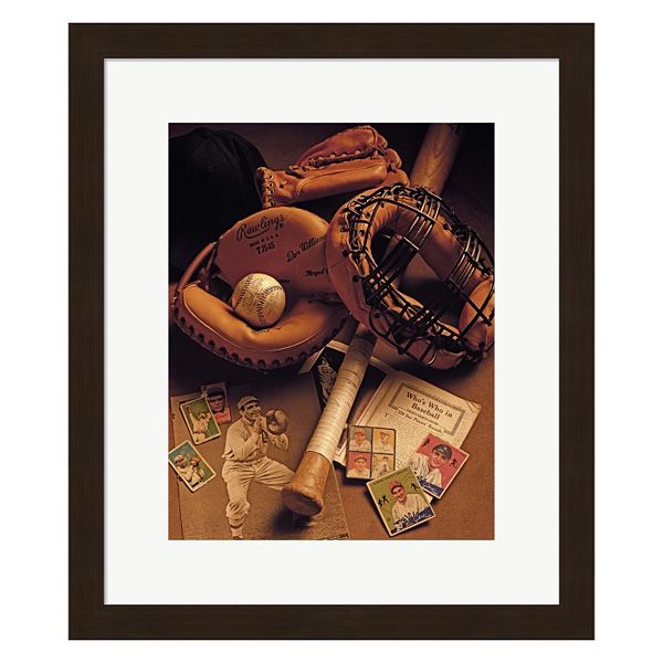 Metaverse Art Baseball Framed Wall Art