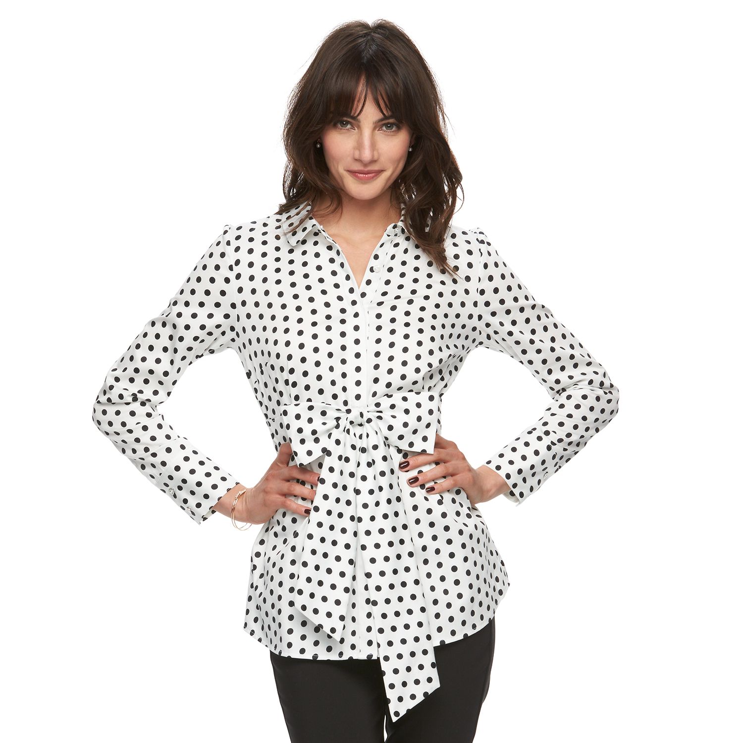 kohls polka dot shirt