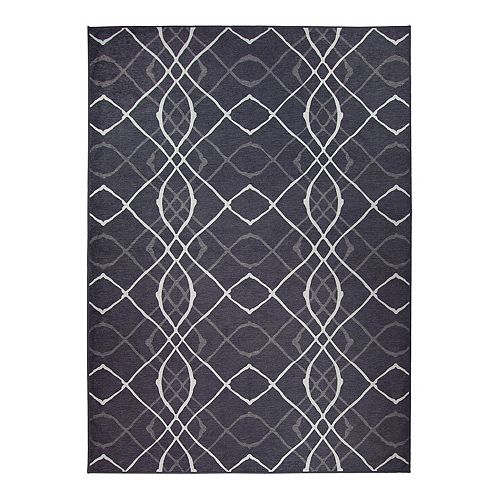 Ruggable® Washable Amara Geometric 2-pc. Indoor Outdoor Rug System – 5′ x 7′
