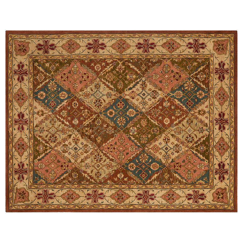Safavieh Heritage Hallstatt Framed Floral Wool Rug, Beig/Green, 8X11 Ft