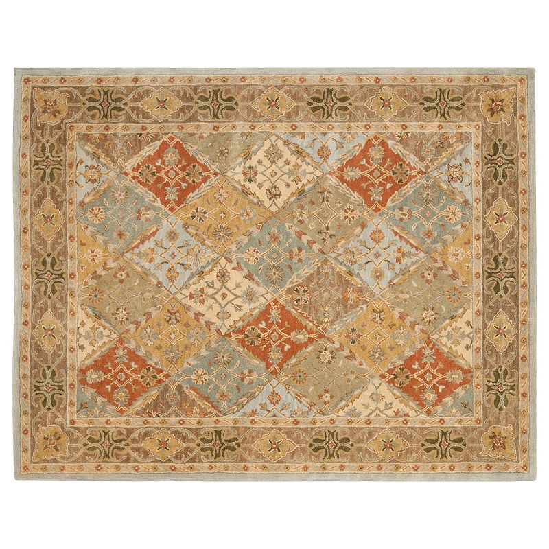 Safavieh Heritage Hallstatt Framed Floral Wool Rug, Blue, 2X14 Ft