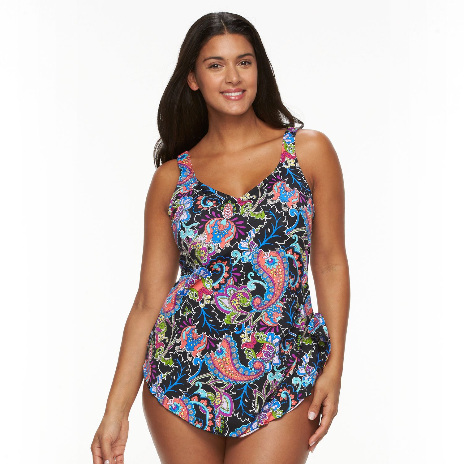 apt 9 plus size swimwear