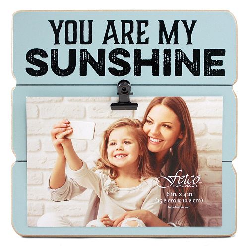 Fetco Home Decor “Sunshine” 4″ x 6″ Photo Clip Frame