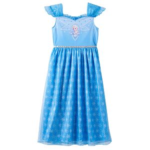 Disney's Frozen Elsa Girls 4-10 Fantasy Nightgown