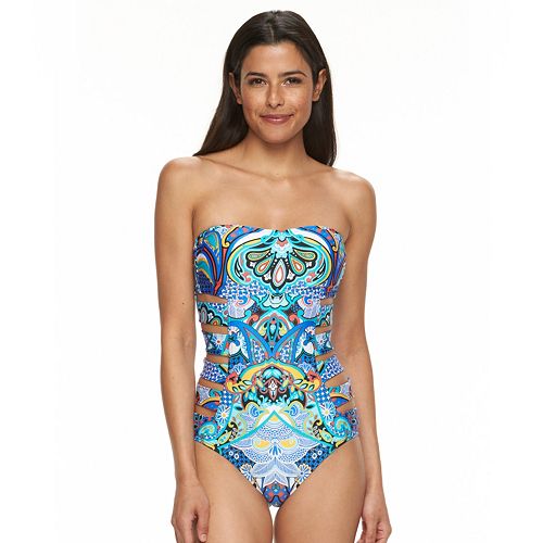 Women's Apt. 9® Mesh Halter One-Piece Swimsuit