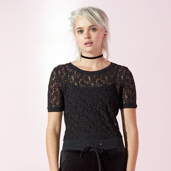 coupler By the way elegant Women's JUICY Sheer Lace Top